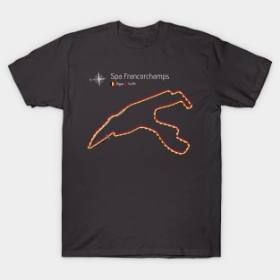 Grand Prix Racetrack - Spa Francorchamps Belgium T-Shirt